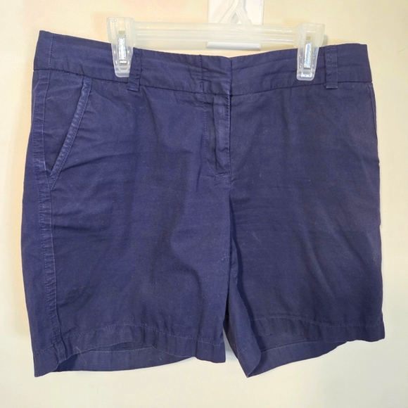 ⭐️J Crew Nay 100% Cotton Chino Shoer Size 4 - Picture 1 of 3